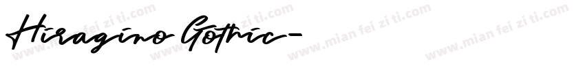 Hiragino Gothic字体转换